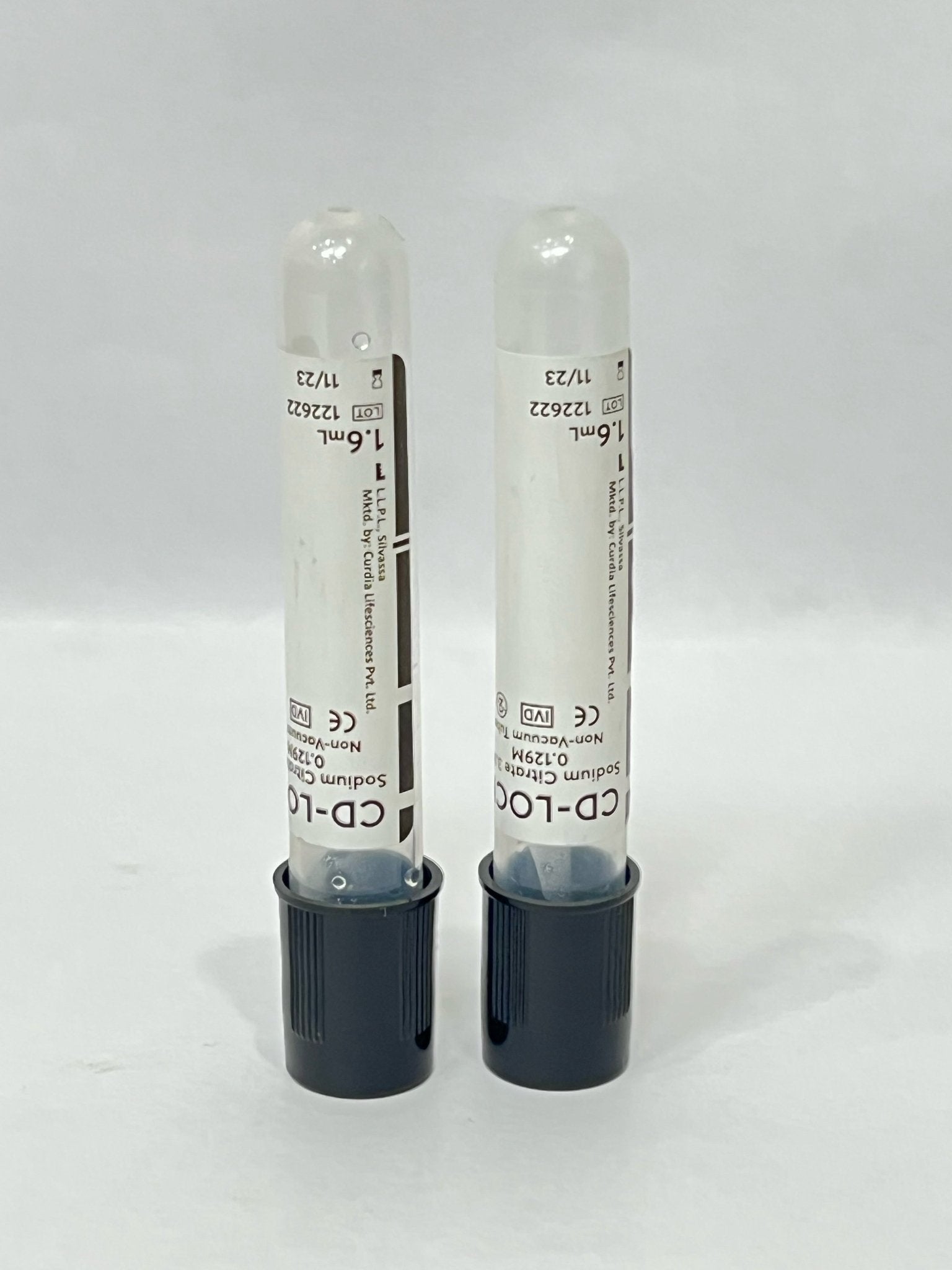Curdia Sodium Citrate 3.8% Non Vacuum Blood Collection Tube - Global Surgicals