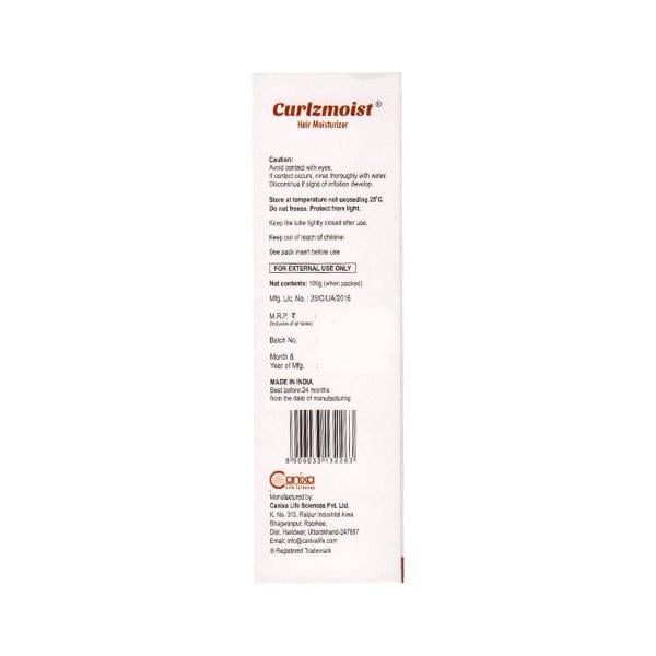 CURLZMOIST HAIR Moisturiser 100gm - Global Surgicals