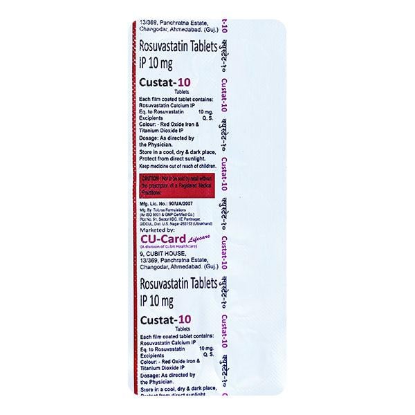 CUSTAT 10 Tablet 10's - Global Surgicals