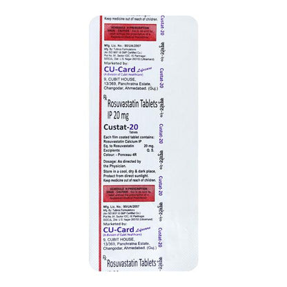 CUSTAT 20 Tablet 10's - Global Surgicals