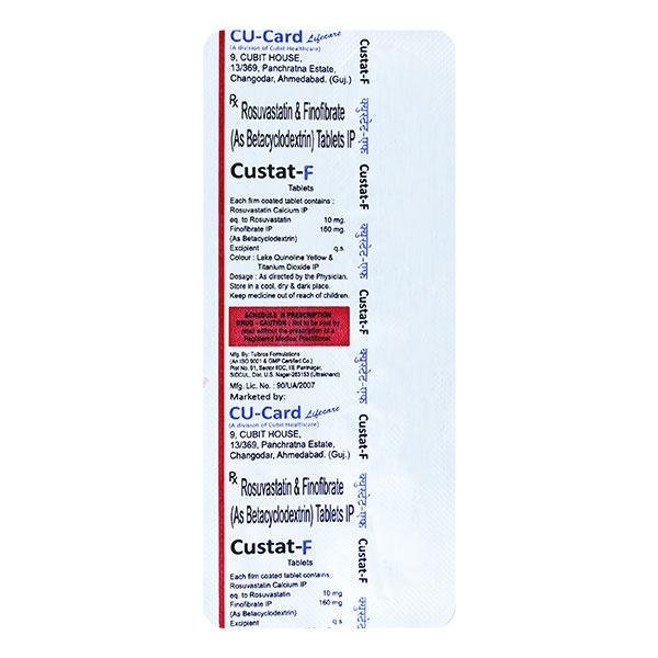 CUSTAT F Tablet 10's - Global Surgicals