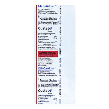 CUSTAT F Tablet 10's - Global Surgicals