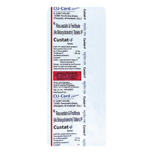 CUSTAT F Tablet 10's - Global Surgicals