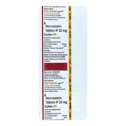 CUTIN 20 Tablet 10's - Global Surgicals