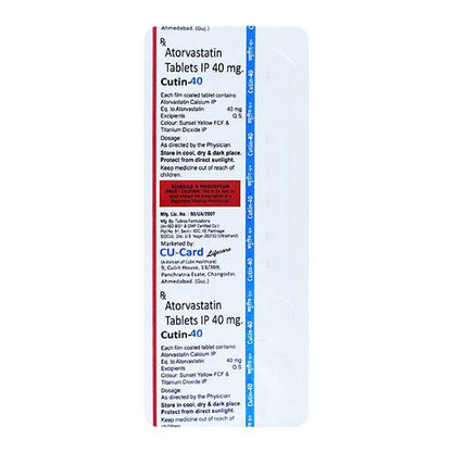 CUTIN 40 Tablet 10's - Global Surgicals