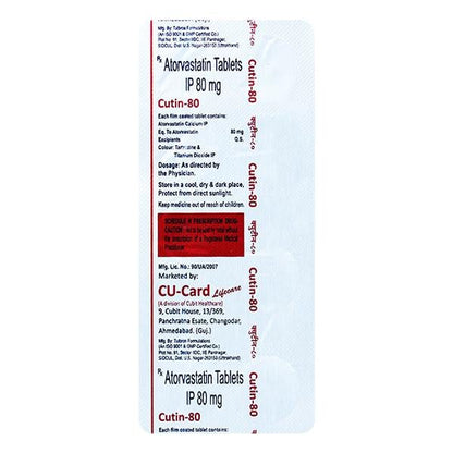 CUTIN 80 Tablet 10's - Global Surgicals