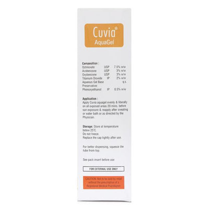 CUVIA SPF 30 AQUA Gel 50gm - Global Surgicals
