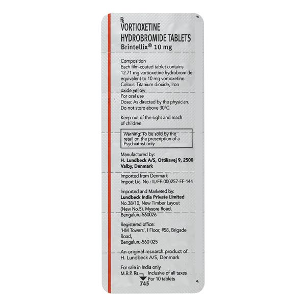 Brintellix 10mg Tablet 10'S
