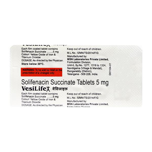 Vesilife 5mg Tablet 10'S