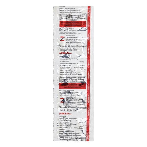 Jonclav 625mg Tablet 10'S