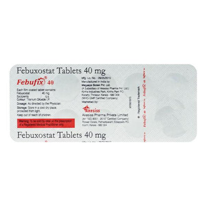 Febufix 40mg Tablet 10'S