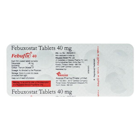 Febufix 40mg Tablet 10'S