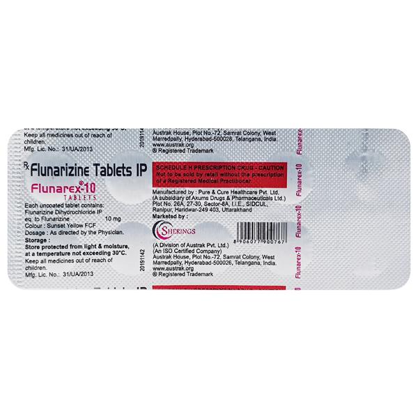 FLUNAREX 10 Tablet 10's