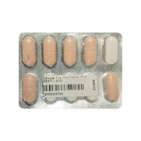 Emvose Trio 1mg Tablet 10'S