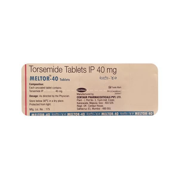 Meltor 40mg Tablet 10'S