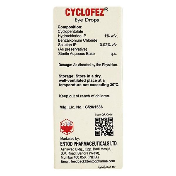 Cyclofez Eye Drops 5ml - Global Surgicals
