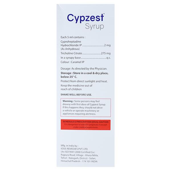 CYPZEST Syrup 200ml - Global Surgicals