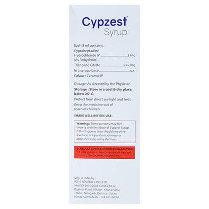 CYPZEST Syrup 200ml - Global Surgicals