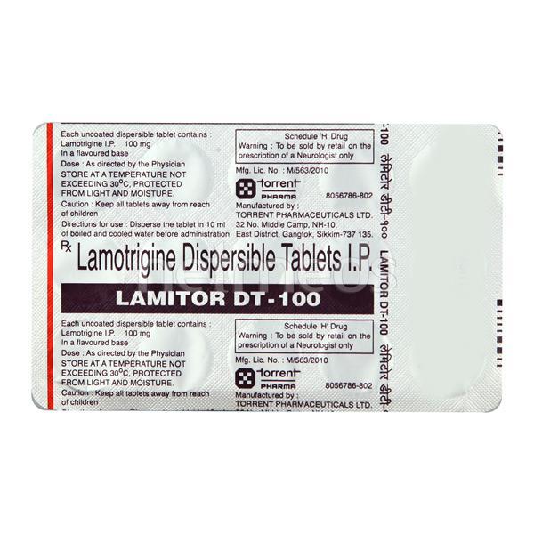 Lamitor DT 100mg Tablet 10'S