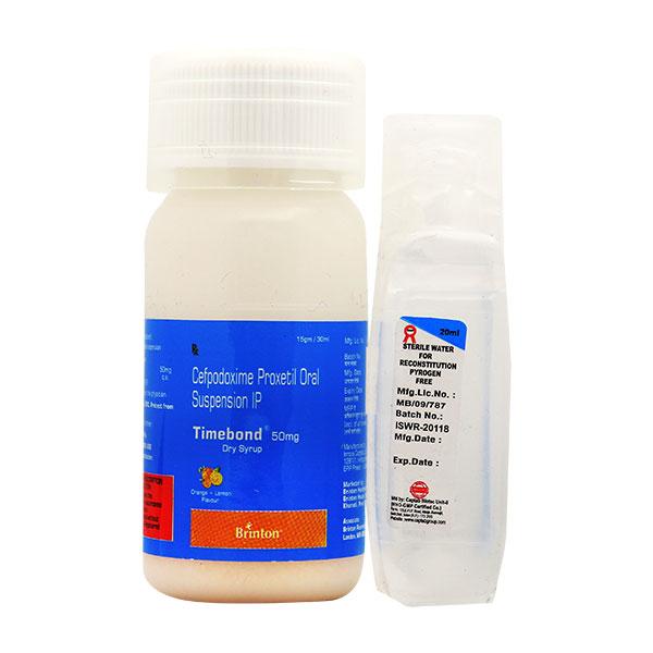 TIMEBOND 50 ORANGE + LEMON FLAVOUR Dry Syrup 30ml