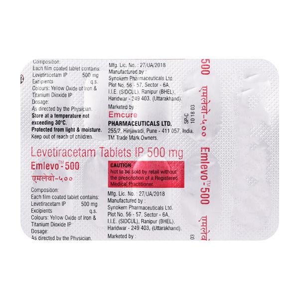 Emlevo 500mg Tablet 10'S