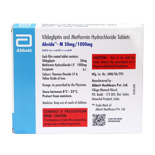 ABVIDA M 50/1000mg Tablet 15's
