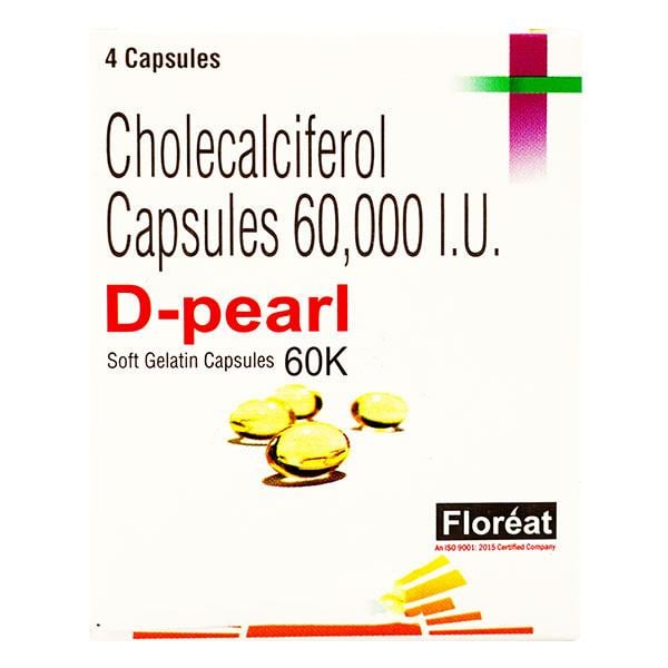 D Pearl 60K Softgel 4'S - Global Surgicals