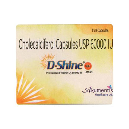 D SHINE 60k Capsule 8's - Global Surgicals