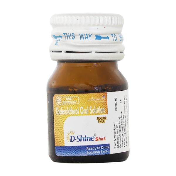 D Shine Shot Sugar Free Oral Solution 5ml - Global Surgicals
