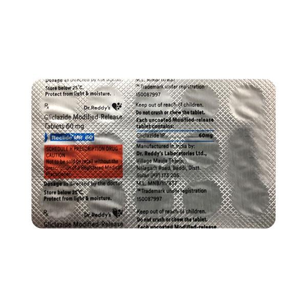 RECLIDE MR 60 Tablet 15's
