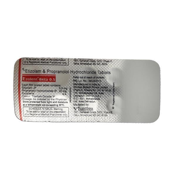 Ezolent Beta 0.5mg Tablet 10'S