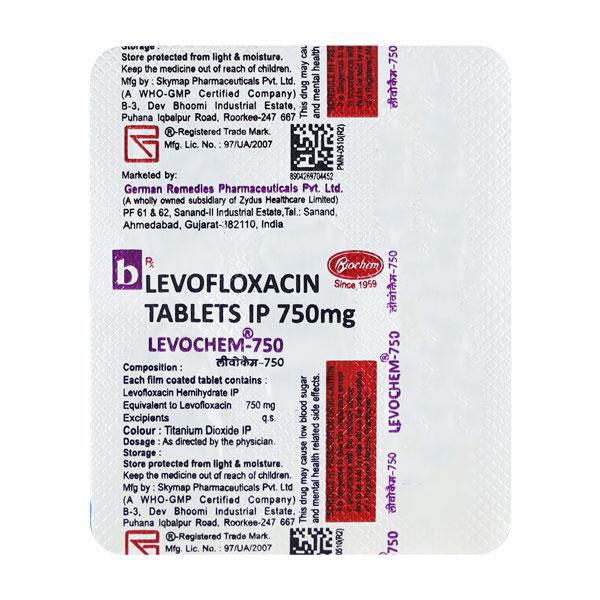 LEVOCHEM 750 Tablet 5's