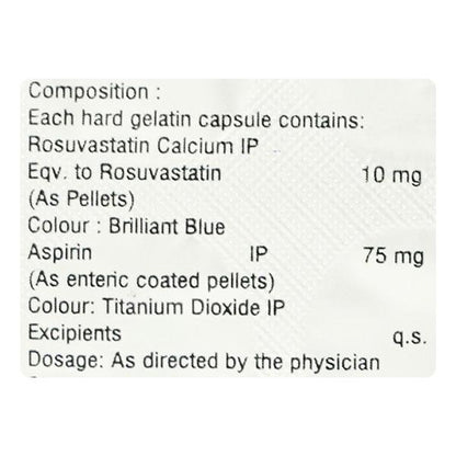 Rozustat Asp 10/75mg Capsule 10'S