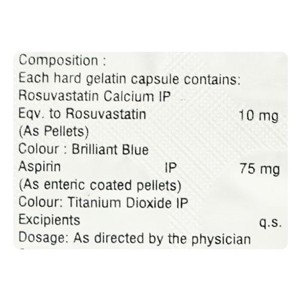 Rozustat Asp 10/75mg Capsule 10'S