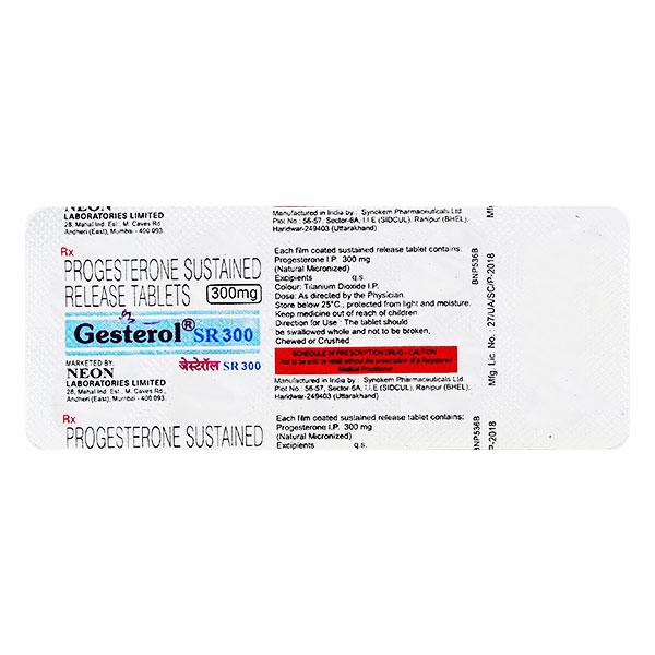 Gesterol SR 300mg Tablet 10'S