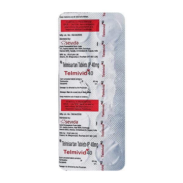 Telmivid 40 Tablet 10's