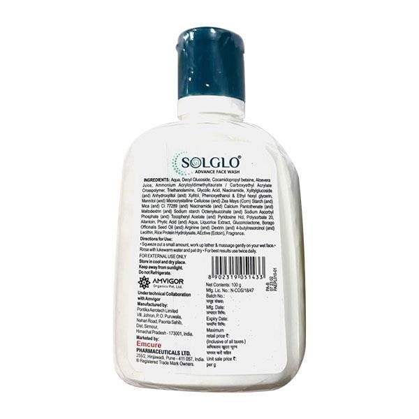 SOLGLO ADVANCE Face Wash 100g
