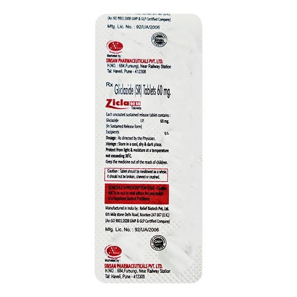 ZICLA SR 60 Tablet 10's