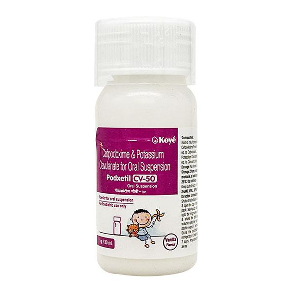 Podxetil CV 50/31.25mg Suspension 30ml