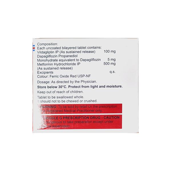 VYLDA DM 100/5/500 Tablet 10's