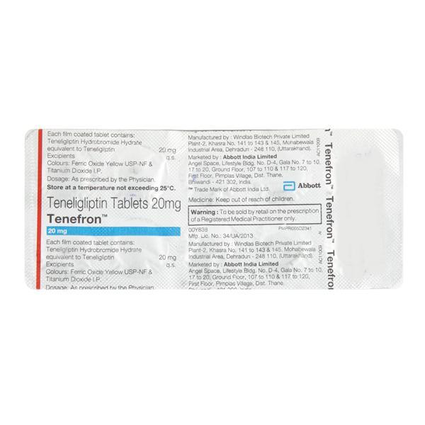Tenefron 20mg Tablet 10'S