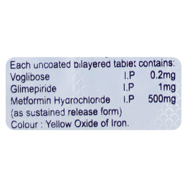 VOLIBOSE TRIO 1mg Tablet 10's