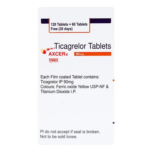 Axcer (+60 Tablet Free) 90mg Tablet 120'S
