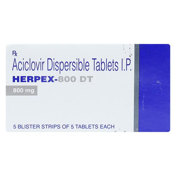 Herpex DT 800mg Tablet 5'S
