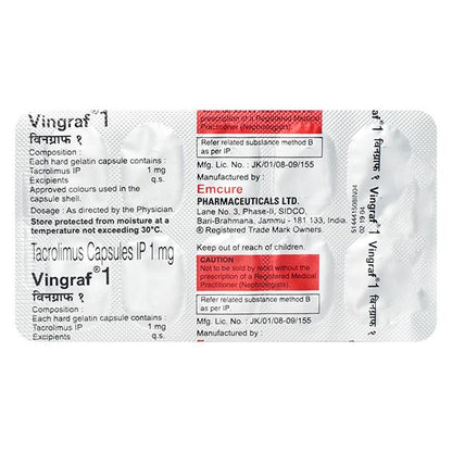 Vingraf 1mg Capsule 10'S