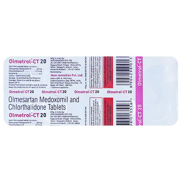 OLMETROL CT 20mg Tablet 10's