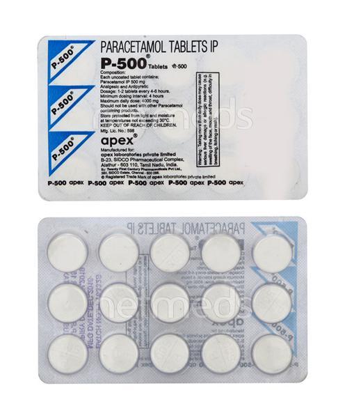 P 500mg Tablet 15'S