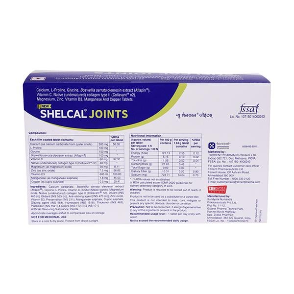 SHELCAL JOINTS NEW Tablet 10's