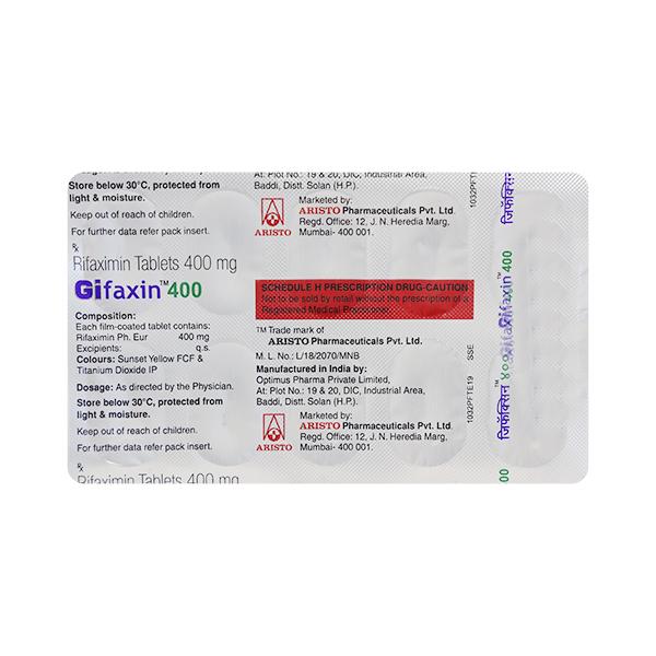 Gifaxin 400mg Tablet 10'S