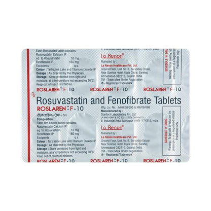 Roslaren F 10/160mg Tablet 10'S